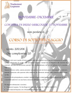 Locandina Sottotitolaggio